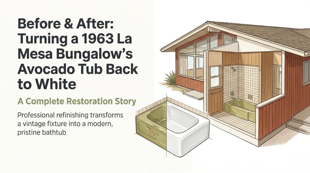 avocado bathtub restoration la mesa case study