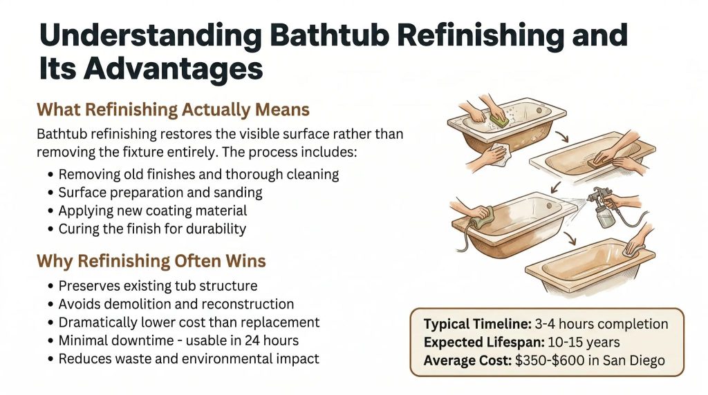 bathtub refinish or replace