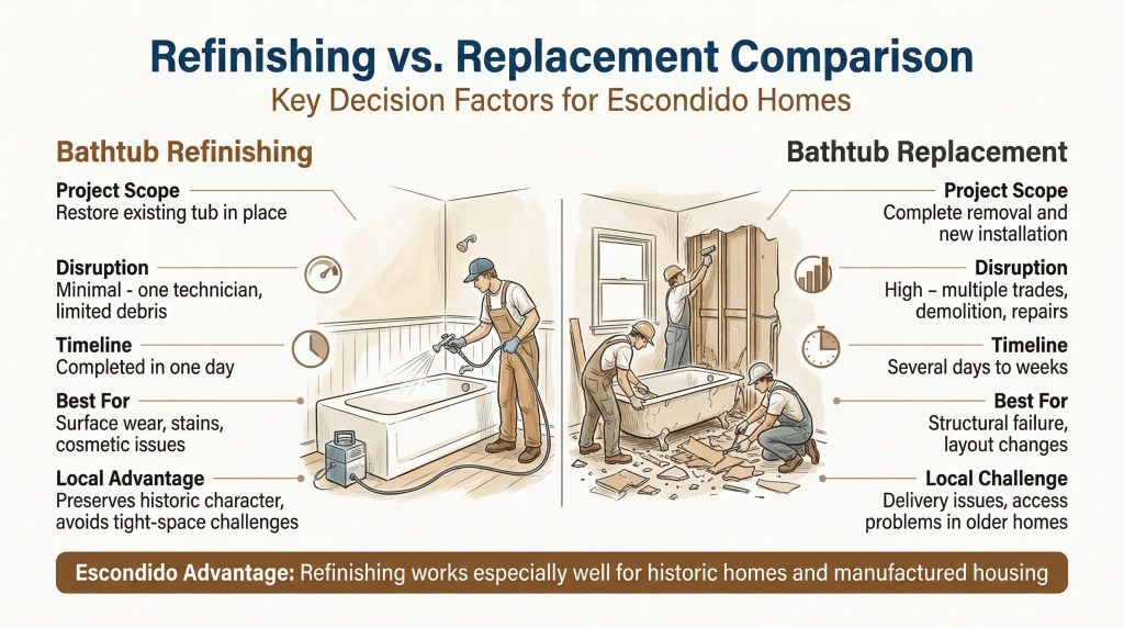 bathtub refinishing and replacement escondido 