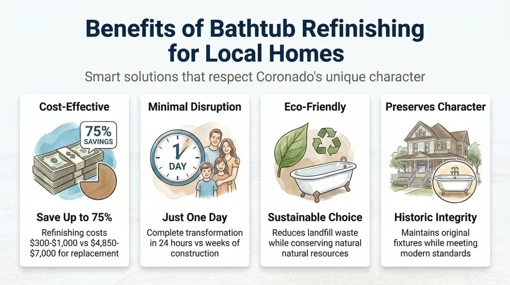 bathtub refinishing contractor in coronado
