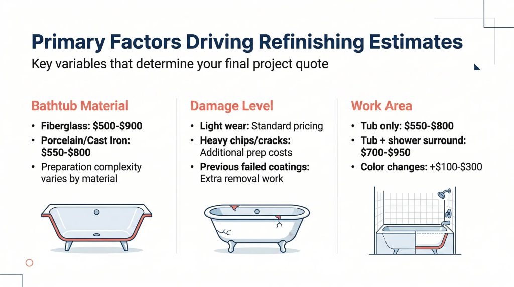 bathtub refinishing cost