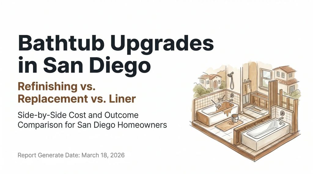 bathtub refinishing vs replacement san diego