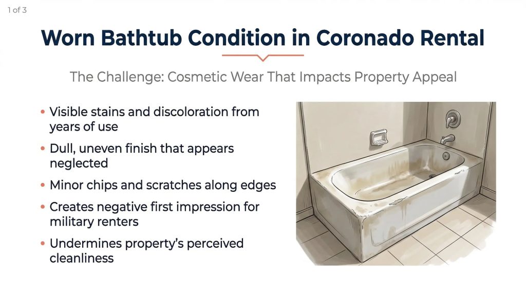 coronado military housing bathtub refinishing