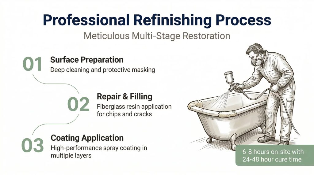 escondido clawfoot tub refinishing 