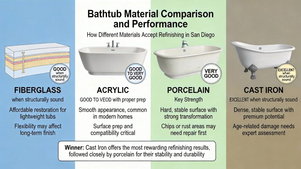fiberglass bathtub refinishing san diego