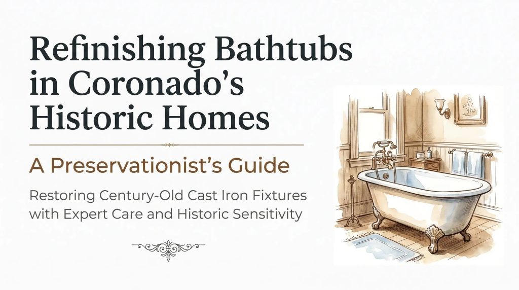 historic bathtub refinishing in coronado
