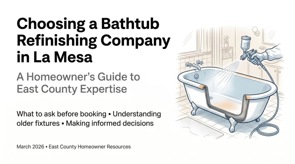 how to choose a bathtub refinishing company in la mesa 