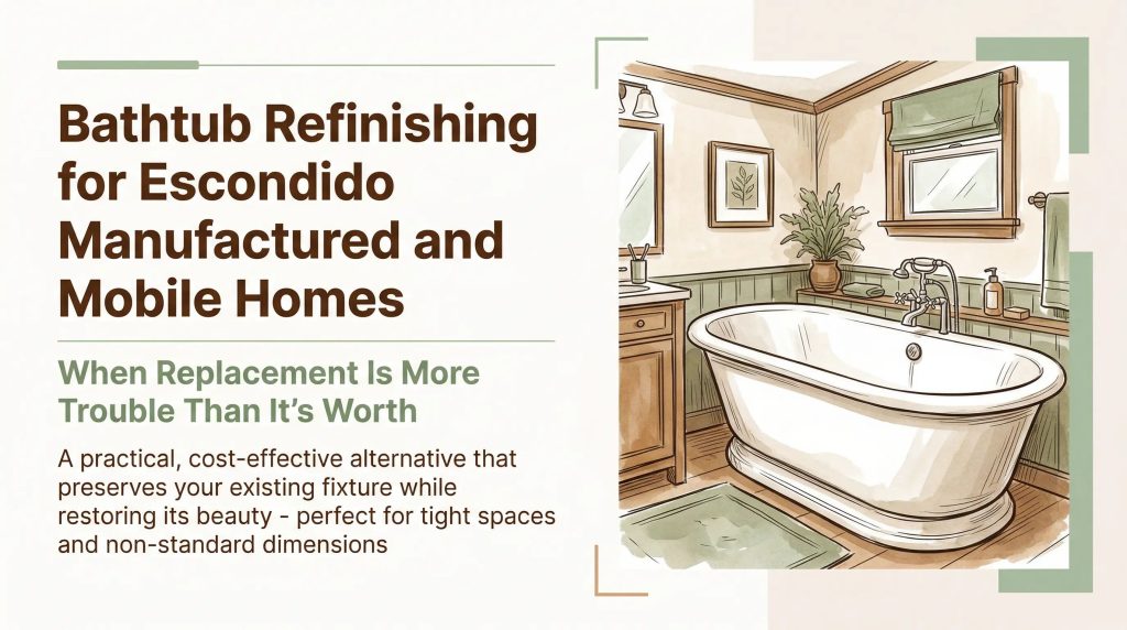 manufactured or mobile home bathtub refinishing escondido