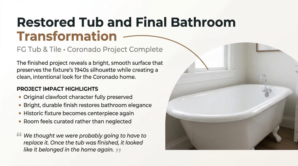 san diego clawfoot tub refinishing