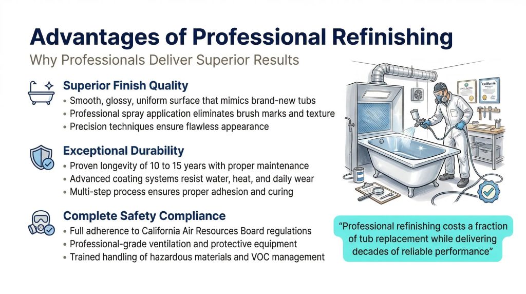san diego diy bathtub refinishing vs professional