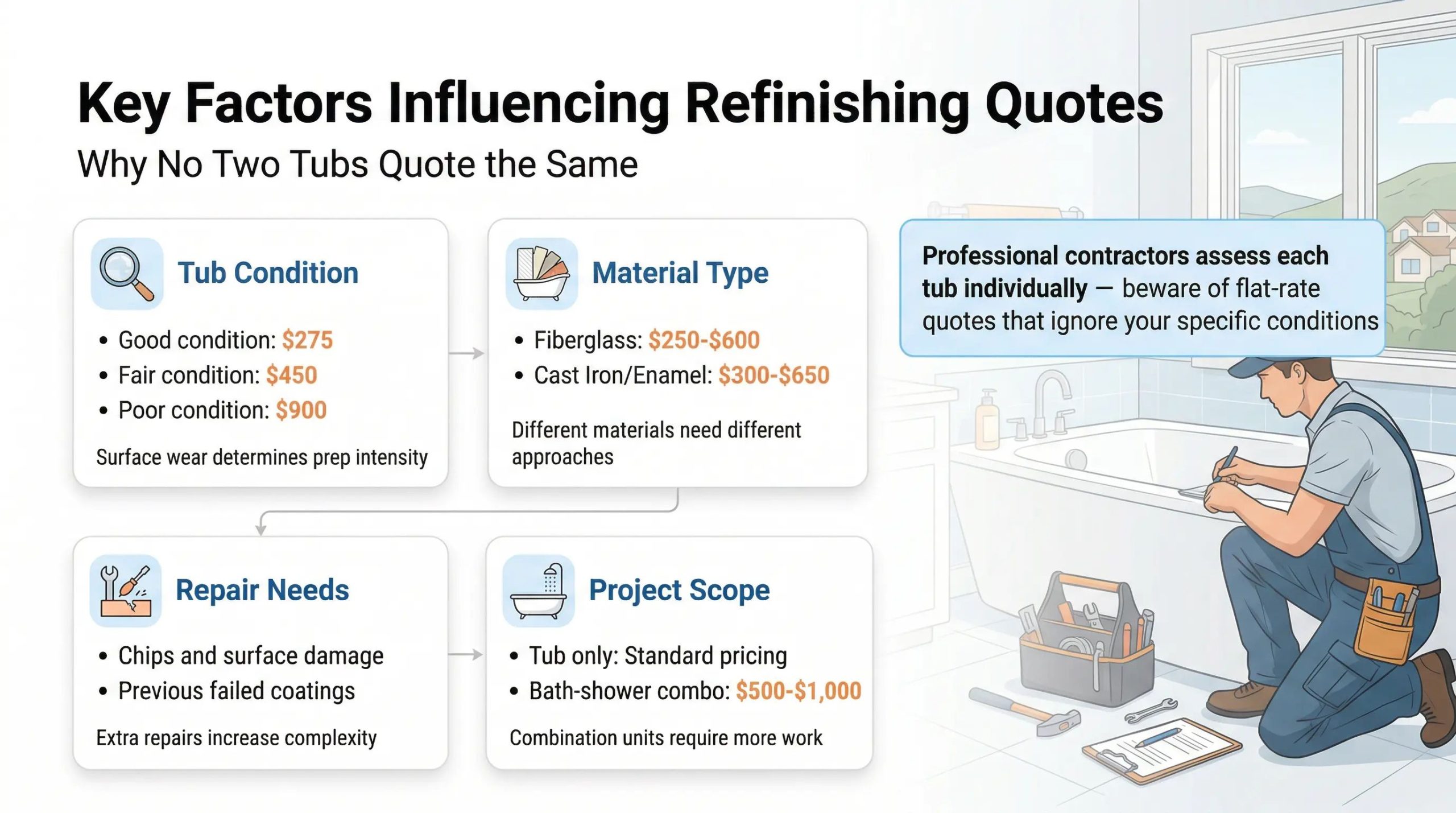 bathtub refinishing cost in vista