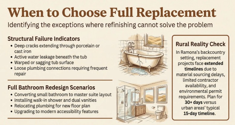bathtub refinishing vs replacement