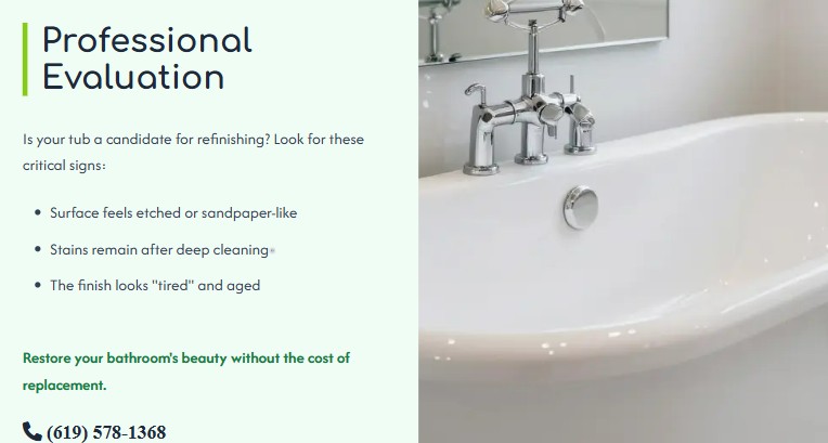 hard water bathtub damage pauma