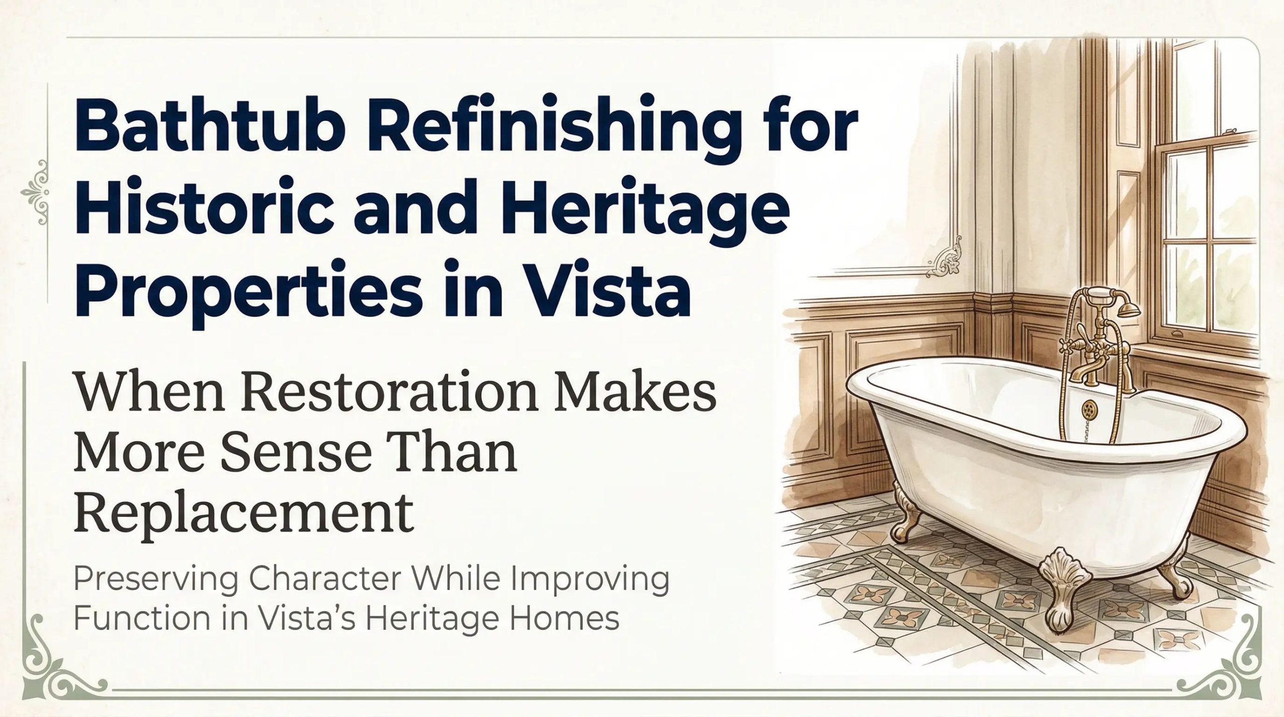 historic home bathtub refinishing vista ca 
